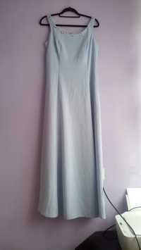 Suknia długa 42 niebieska
