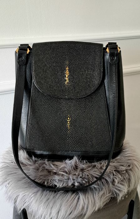 Orginalna torebka ze skóry płaszczki.