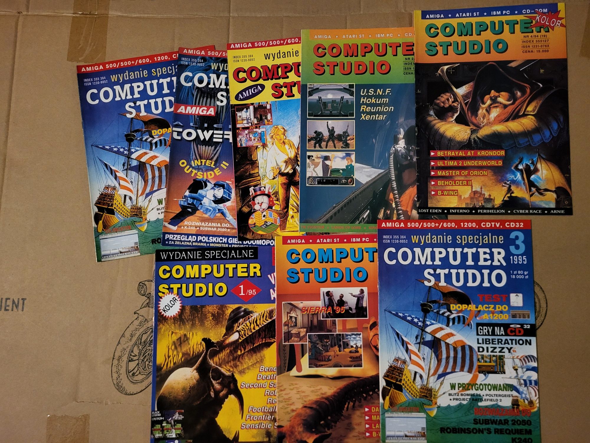 36 magazynów Computer Studio retro lata 90te unikat