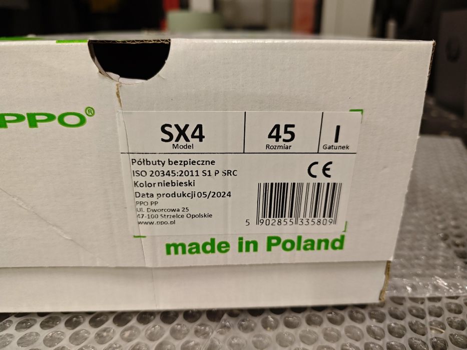 Obuwie robocze PPO MODEL SX 4 S1P ESD roz. 45