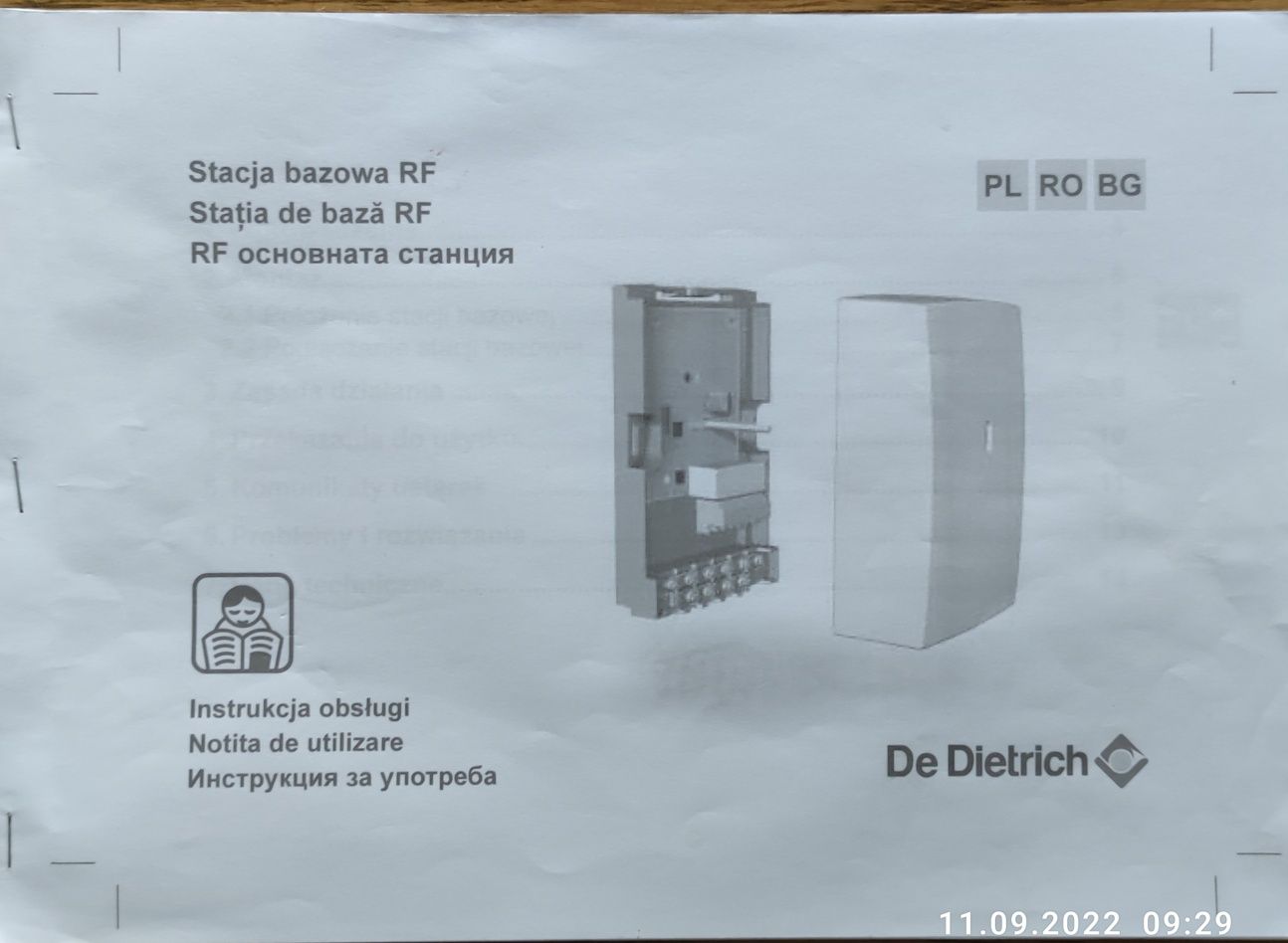 Regulator iSense AD288 radiowy  De Dietrich