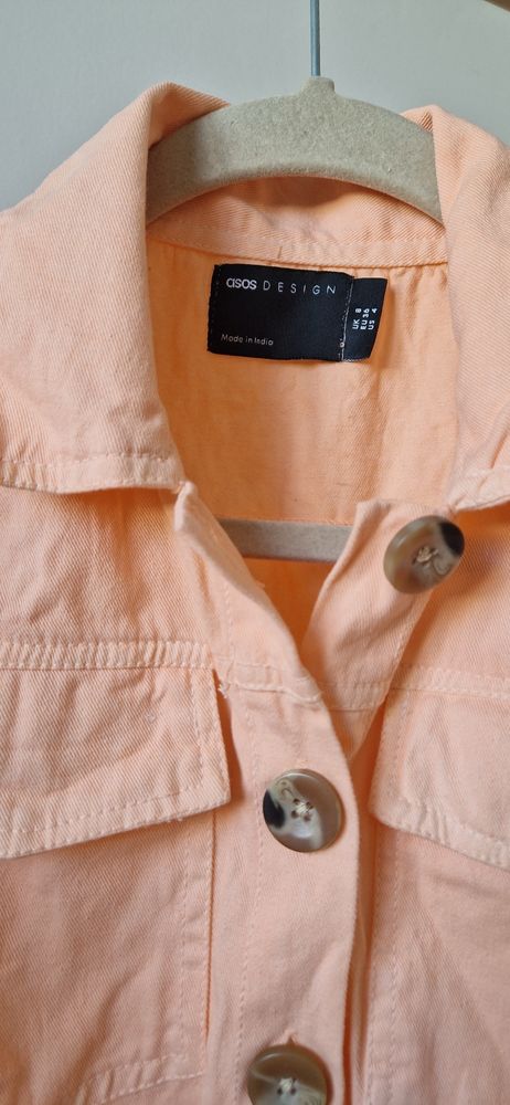 ASOS Design brzoskwiniowa sukienka z paskiem rozm. 36