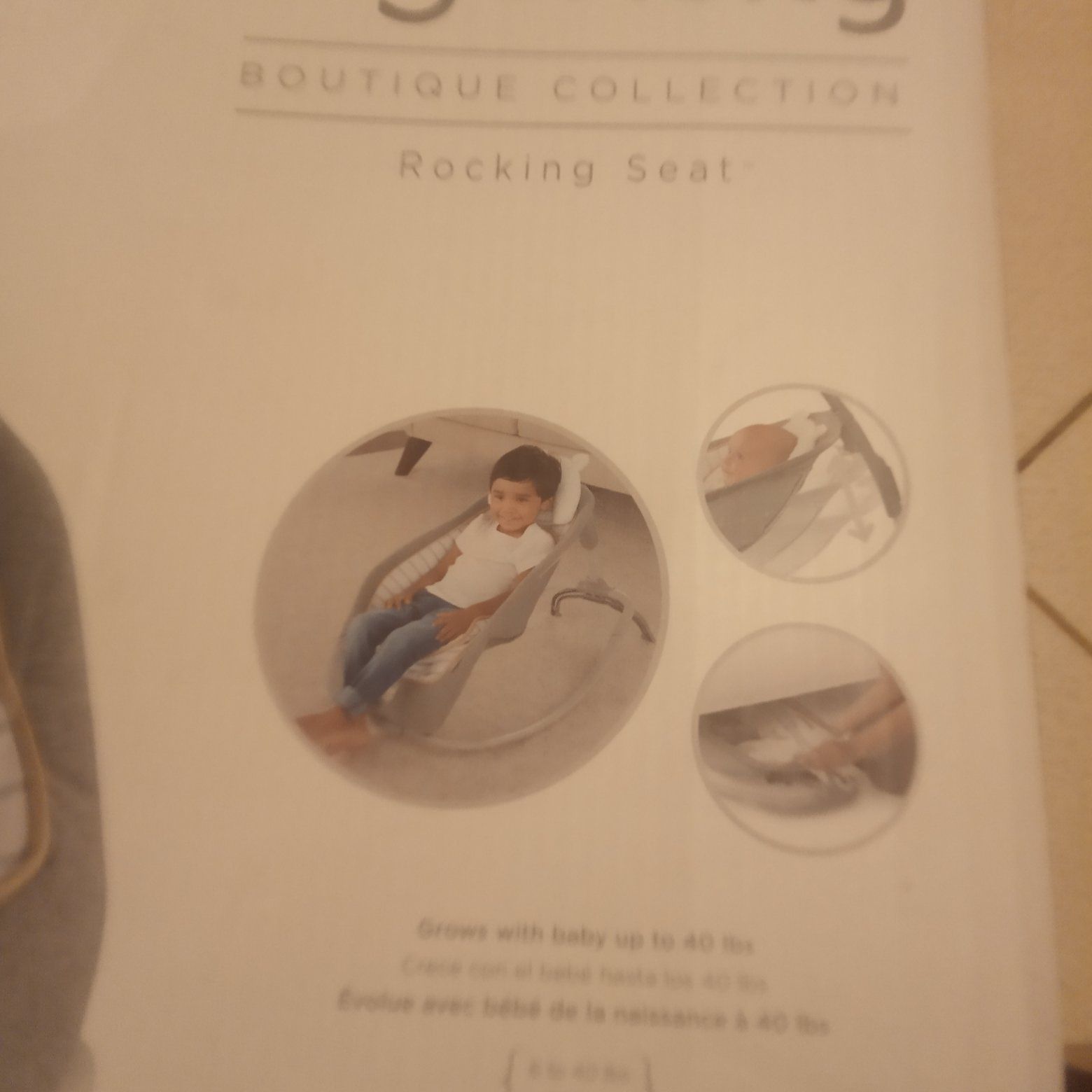 Espreguiçadeira de bebe nova
