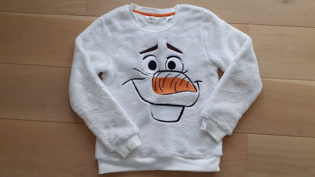 Bluza z dzianiny dresowej z motywem Olafa