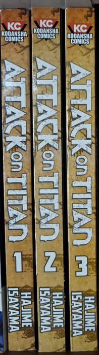 Manga Attack on Titan Vol. 1,2&3