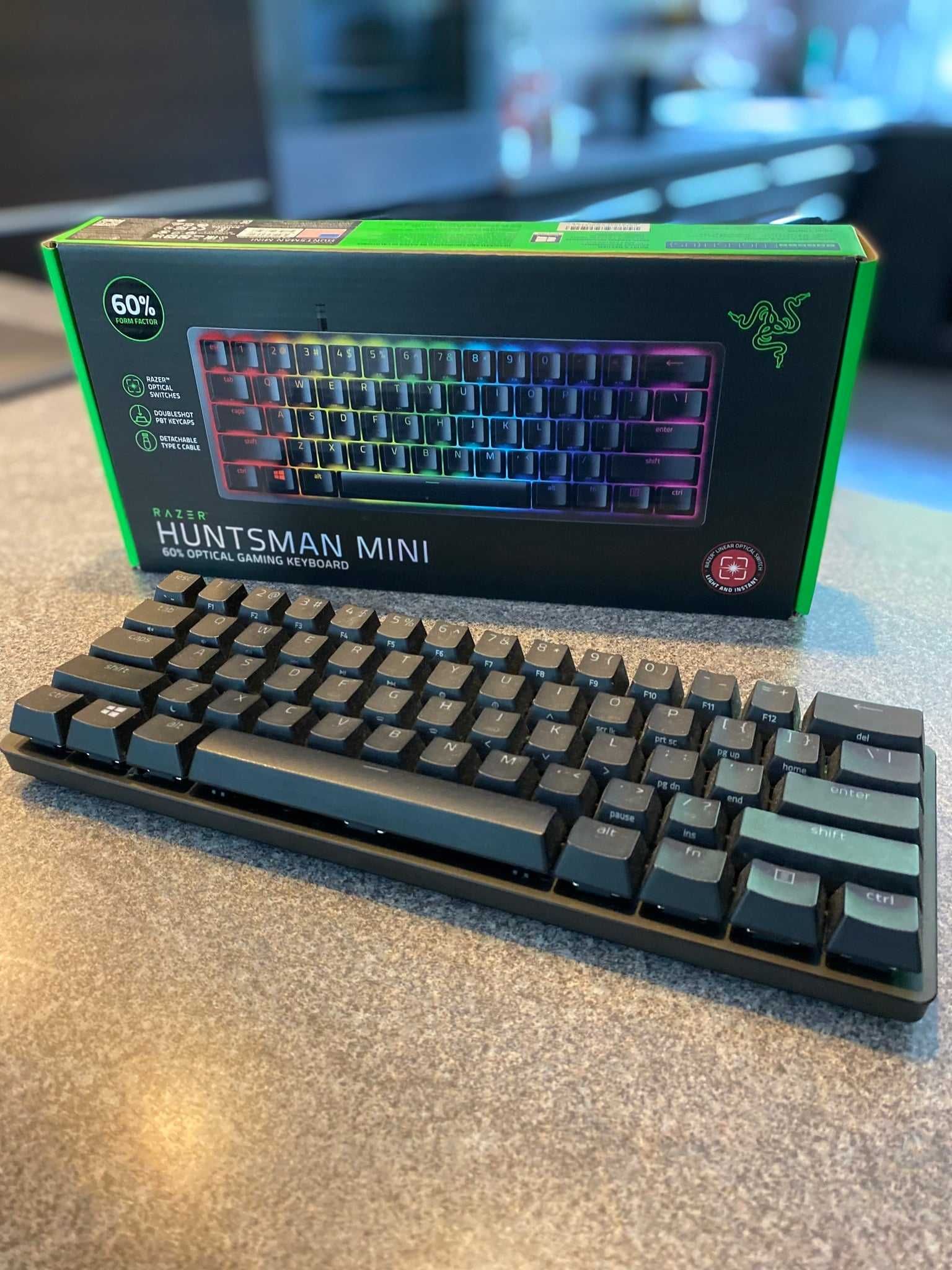 Klawiatura RAZER Huntsman Mini Clicky Optical Purple Switch