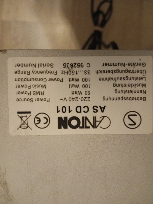 Subwoofer Canton AS CD 101