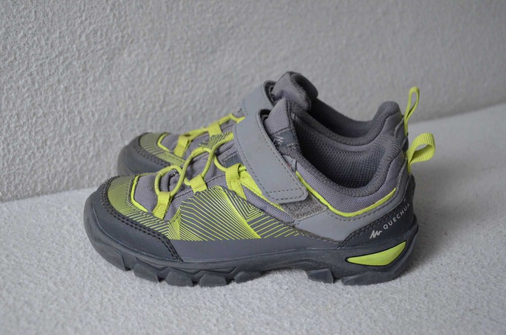 QUECHUA buty turystyczne niskie dziecięce chłopięce na rzepy j nowe 29