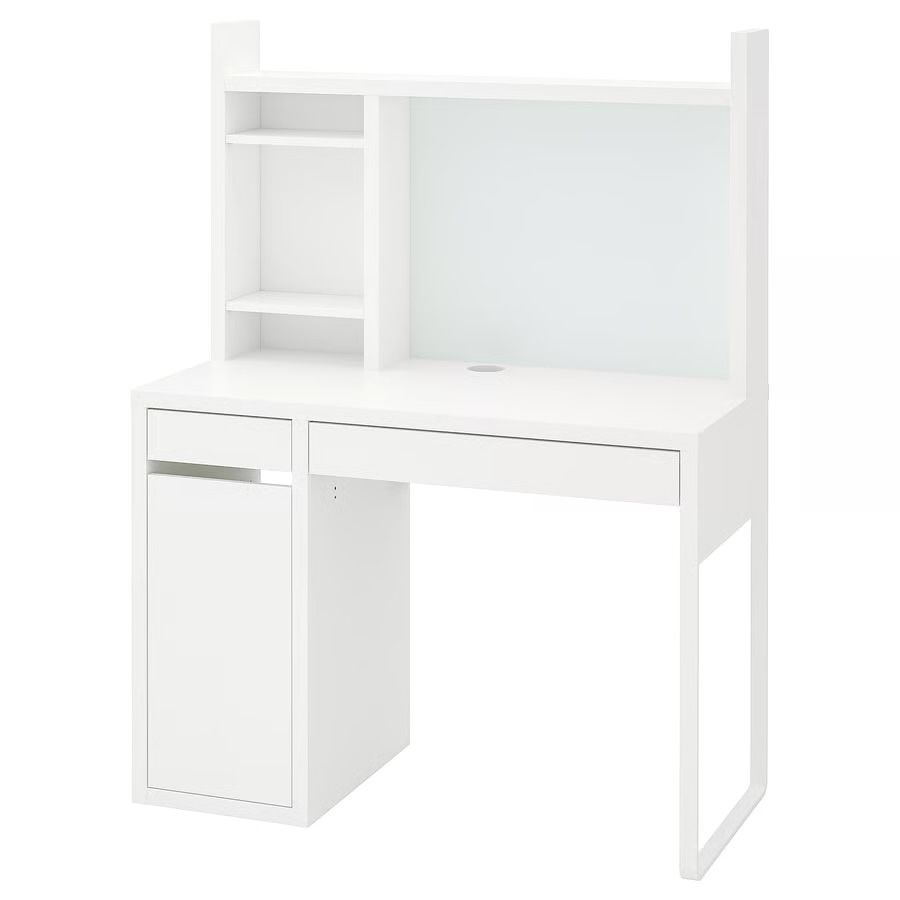 Biurko ikea MICKE + krzeslo obrotowe ikea dla dziecka