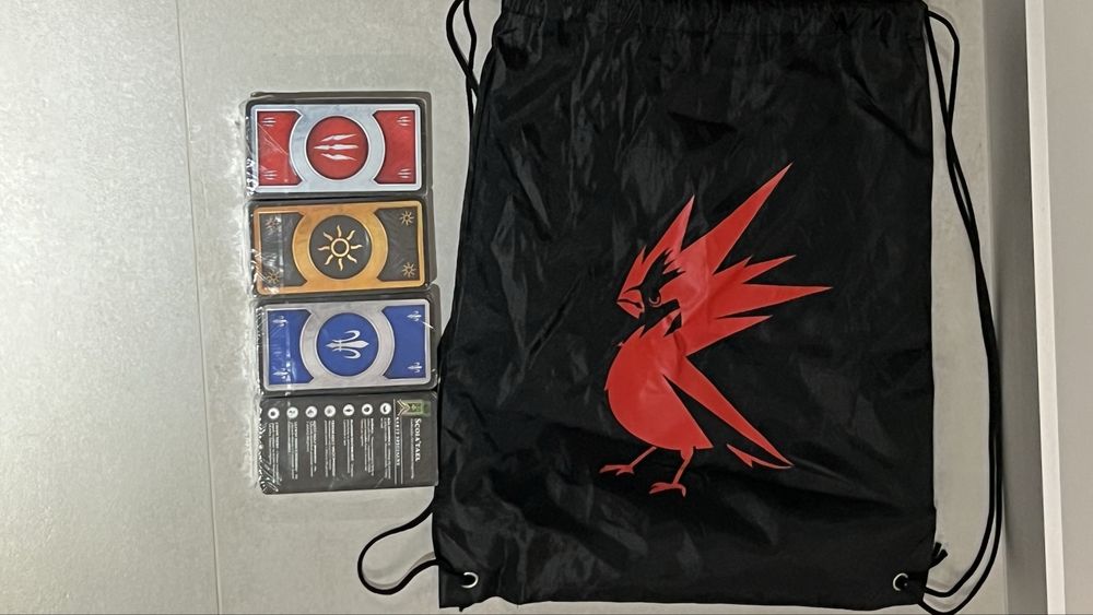 Karty Gwint – komplet 3 talii + Avallac’h – nowe w folii (Wiedźmin 3)