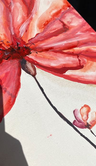 Картина акрил 30х40см «мак»