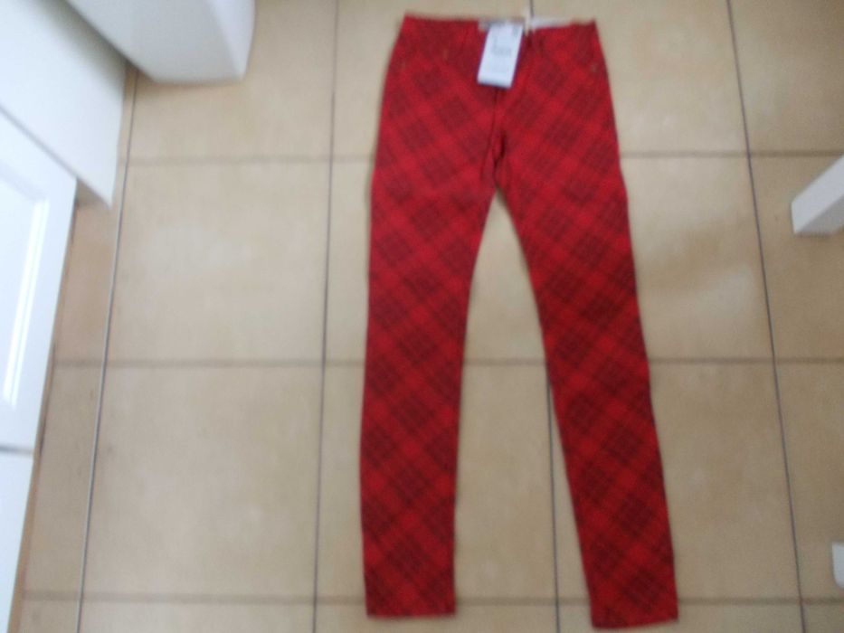 Spodnie damskie w kratkę Zara rozm. 36