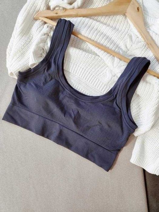 Базовий топ в рубчік топ для спорту без пушап thierdlove р-р L 46/48