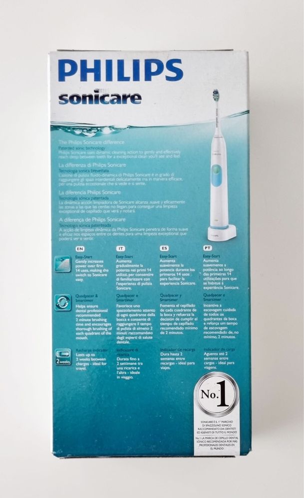 Escova de dentes automática Sonicare da Philips (nova)