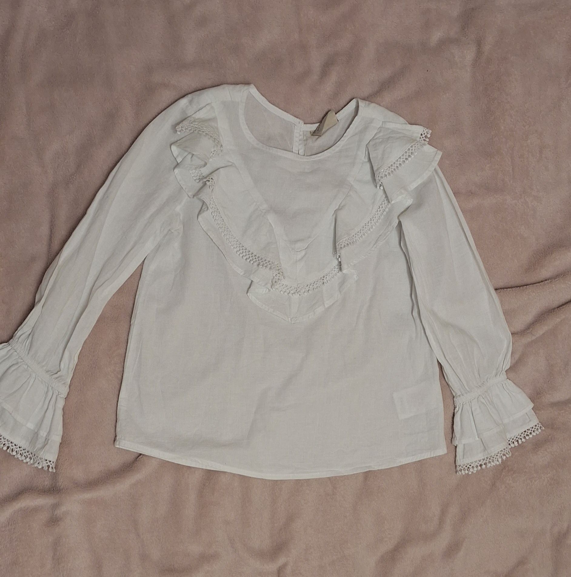 Біла блузка 122р