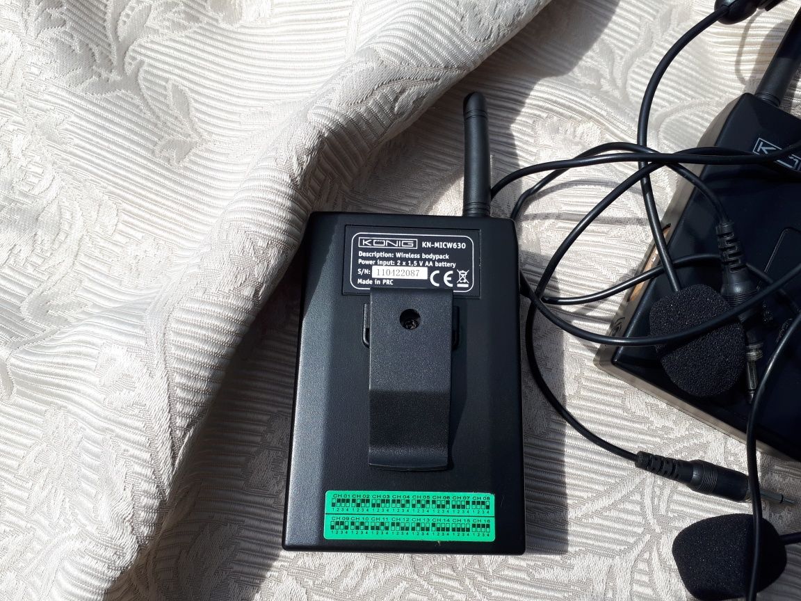 Mikrofon bezprzewodowy KONIG 863-865MHz