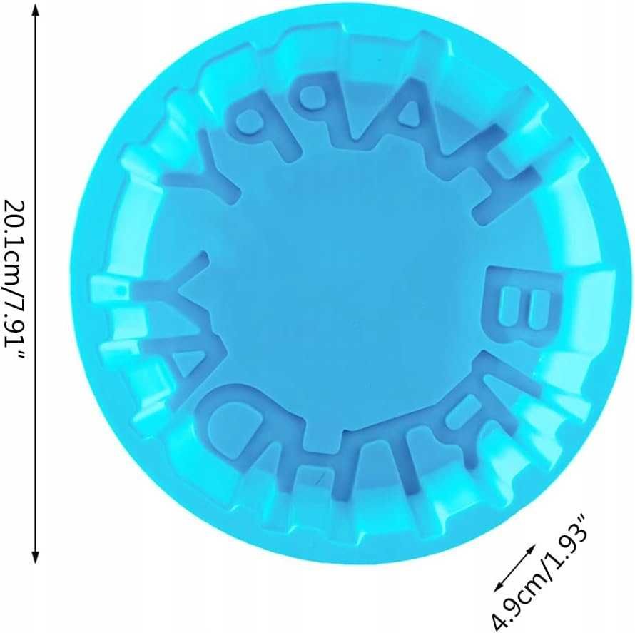 FORMA SILIKONOWA Do Ciasta Foremka Napis Urodzinowy Tortownica