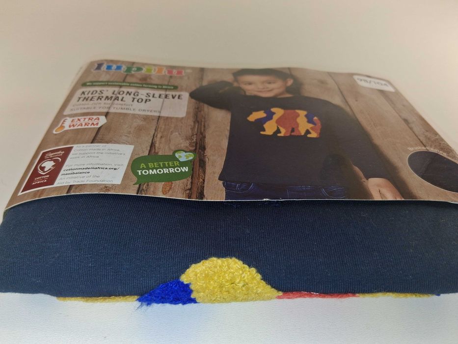A237 Lupilu Termiczna Koszulka Długi Rękaw Chłopięca Miś Rozm. 98/104