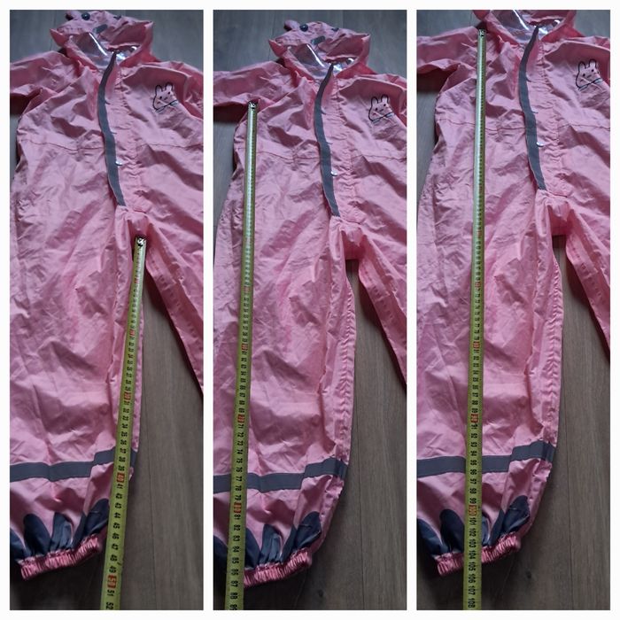 Kombinezon przeciwdeszczowy dziewczęcy nieocieplony 5-7 lat 116-122