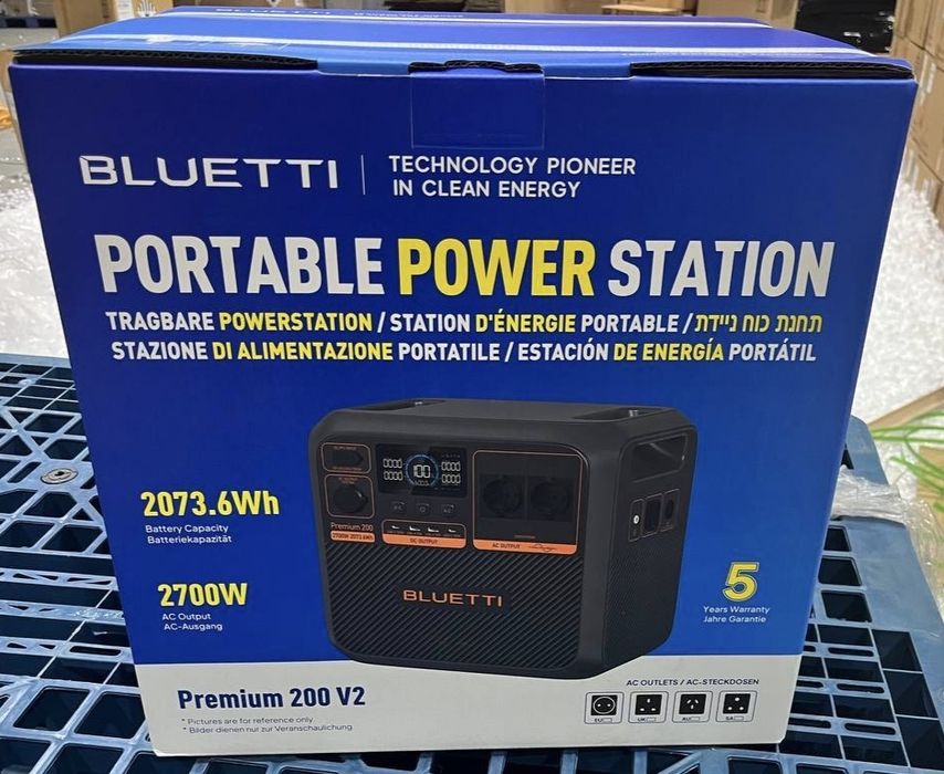 BLUETTI AC2P 300W 230.4Wh 
BLUETTI Premium 200 V2 2700W 2073Wh EU