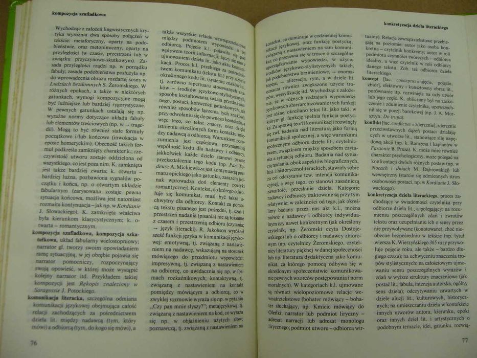 Terminy literackie słownik szkolny