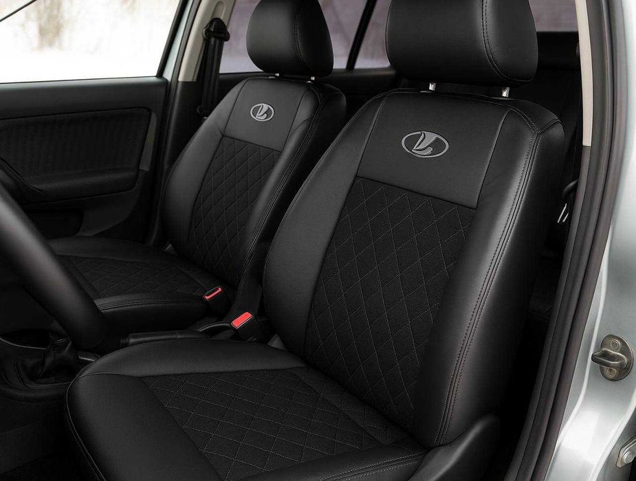 Чохли салона ВАЗ (LADA) 2110 Модельні Екошкіра Нові EMC-ELEGANT