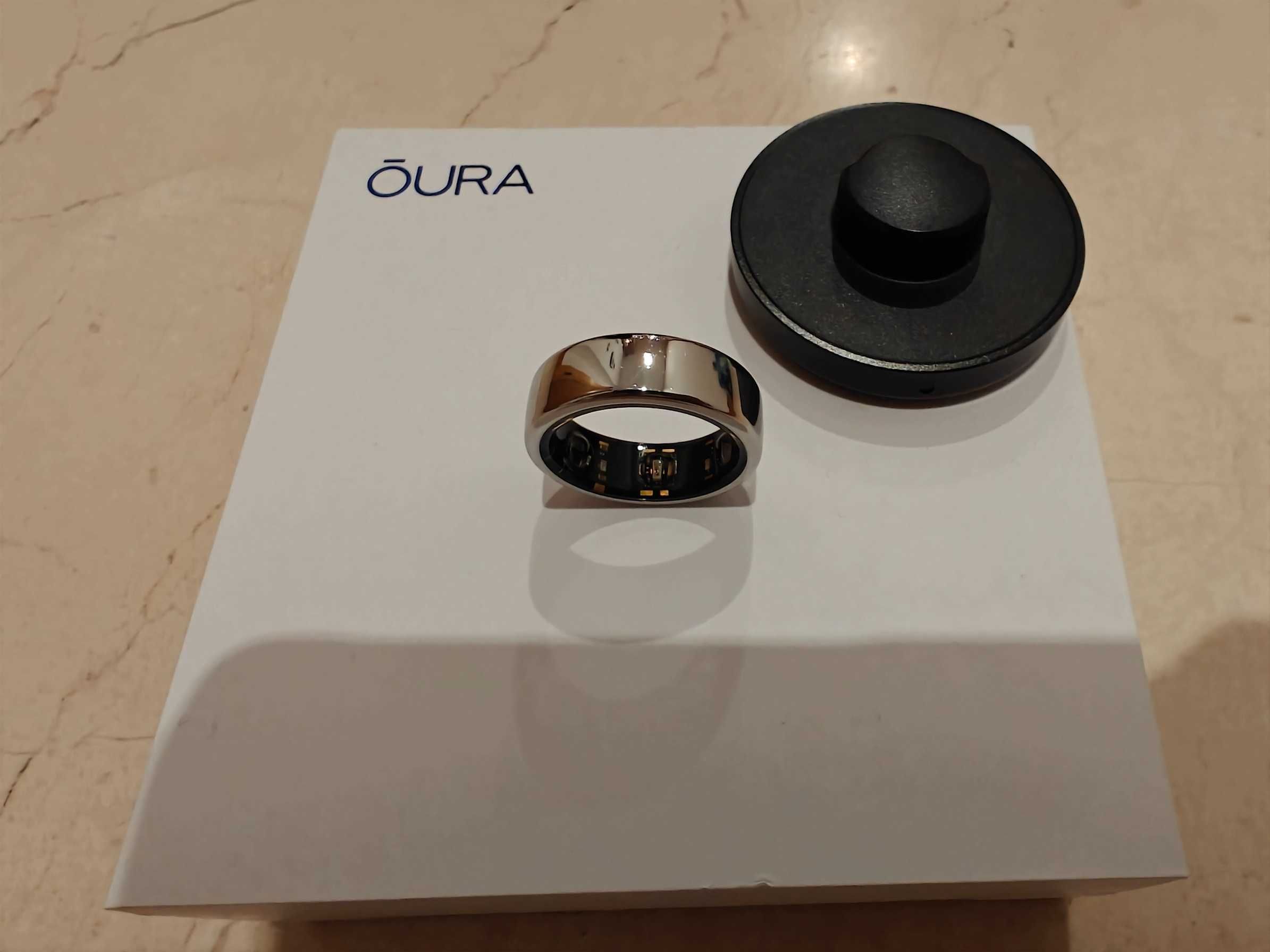 Oura Ring Gen 3 Horizon (Tamahno 10, Cor Prata)