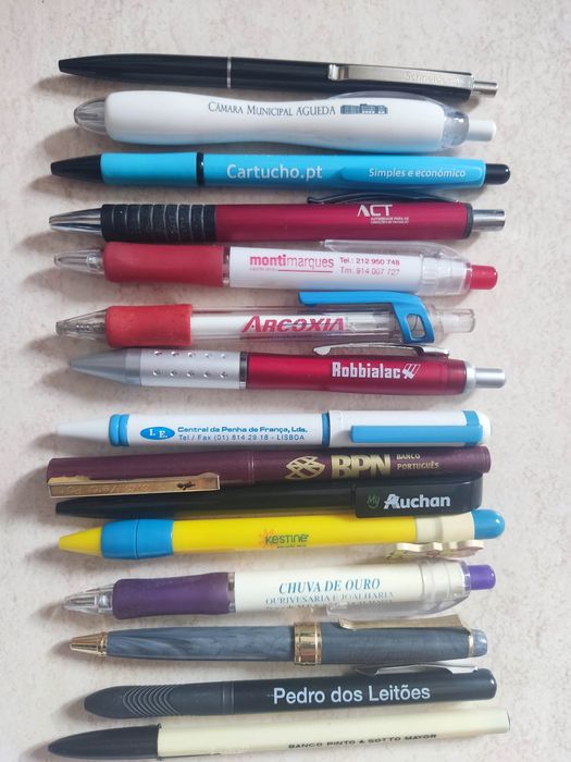 Esferográfica / canetas de várias marcas e/ou com publicidade