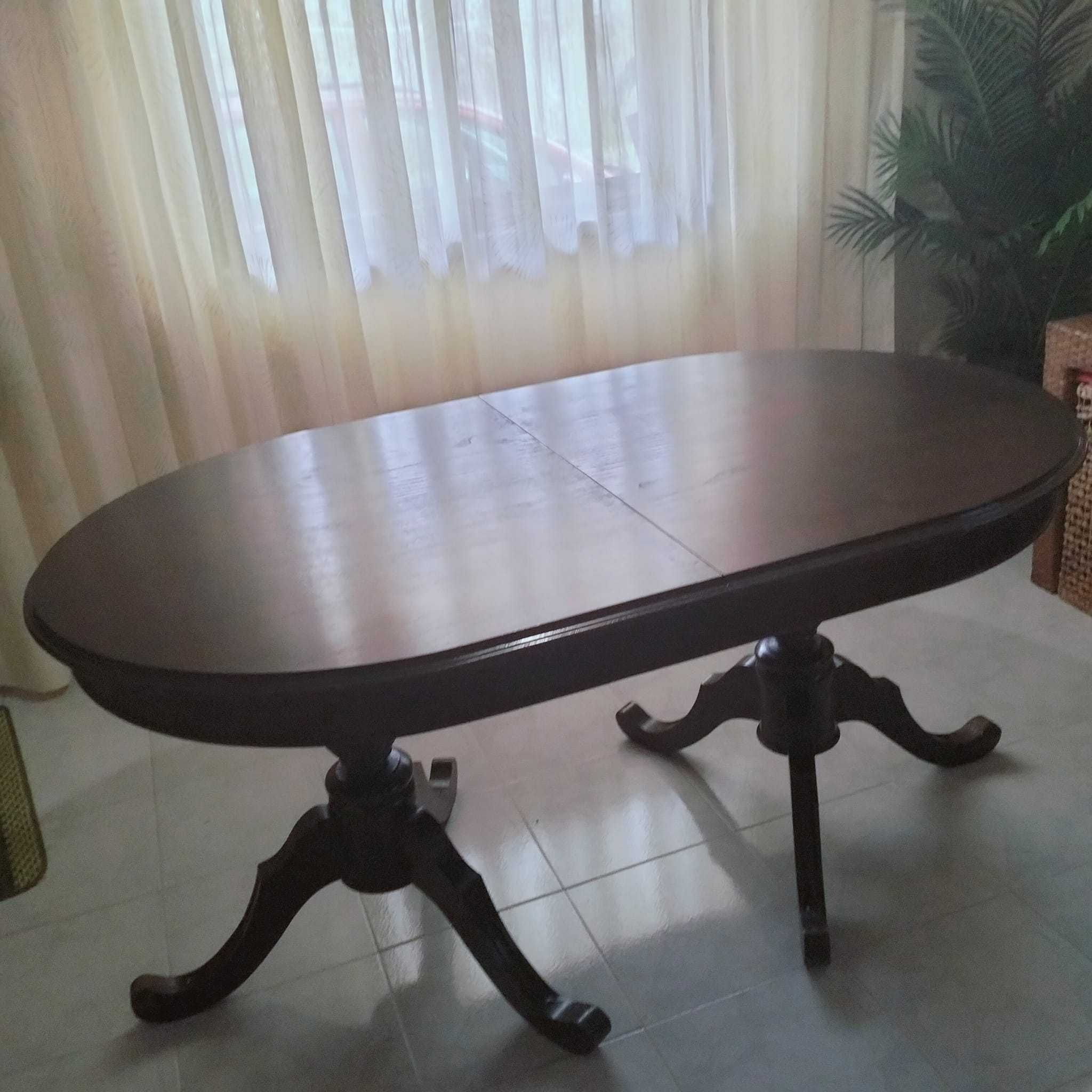 Mesa Sala Jantar Extensível - Mogno