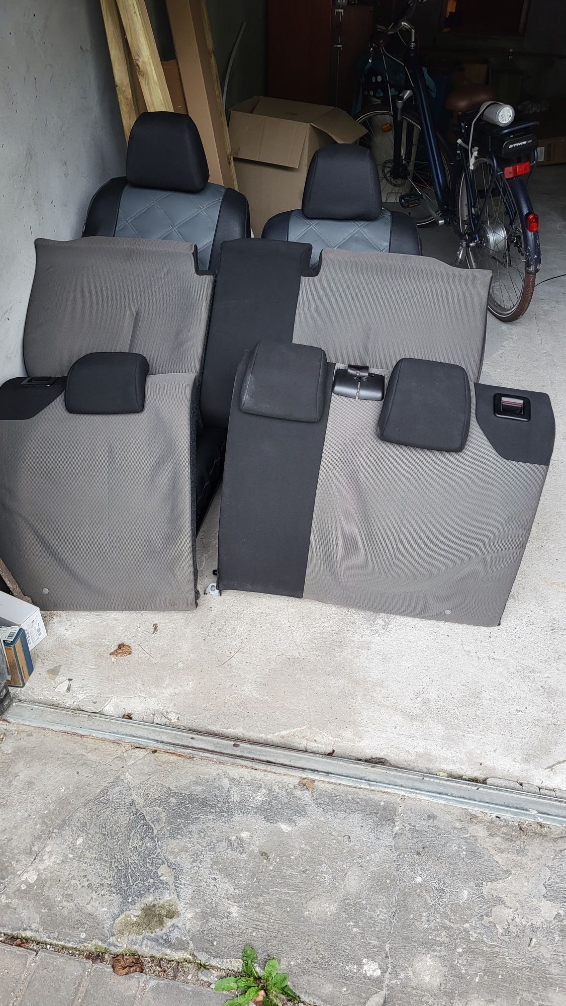 Fotele + kanapa do Citroen C4 04-10 (kanapa prana, pokrowce gratis)