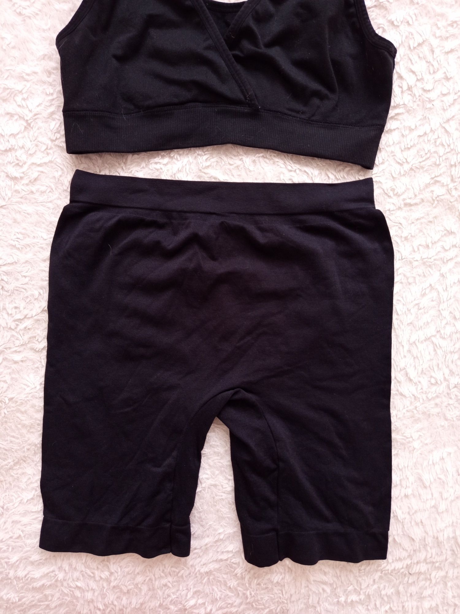 Sportowy komplet r.XL biustonosz top i kolarki