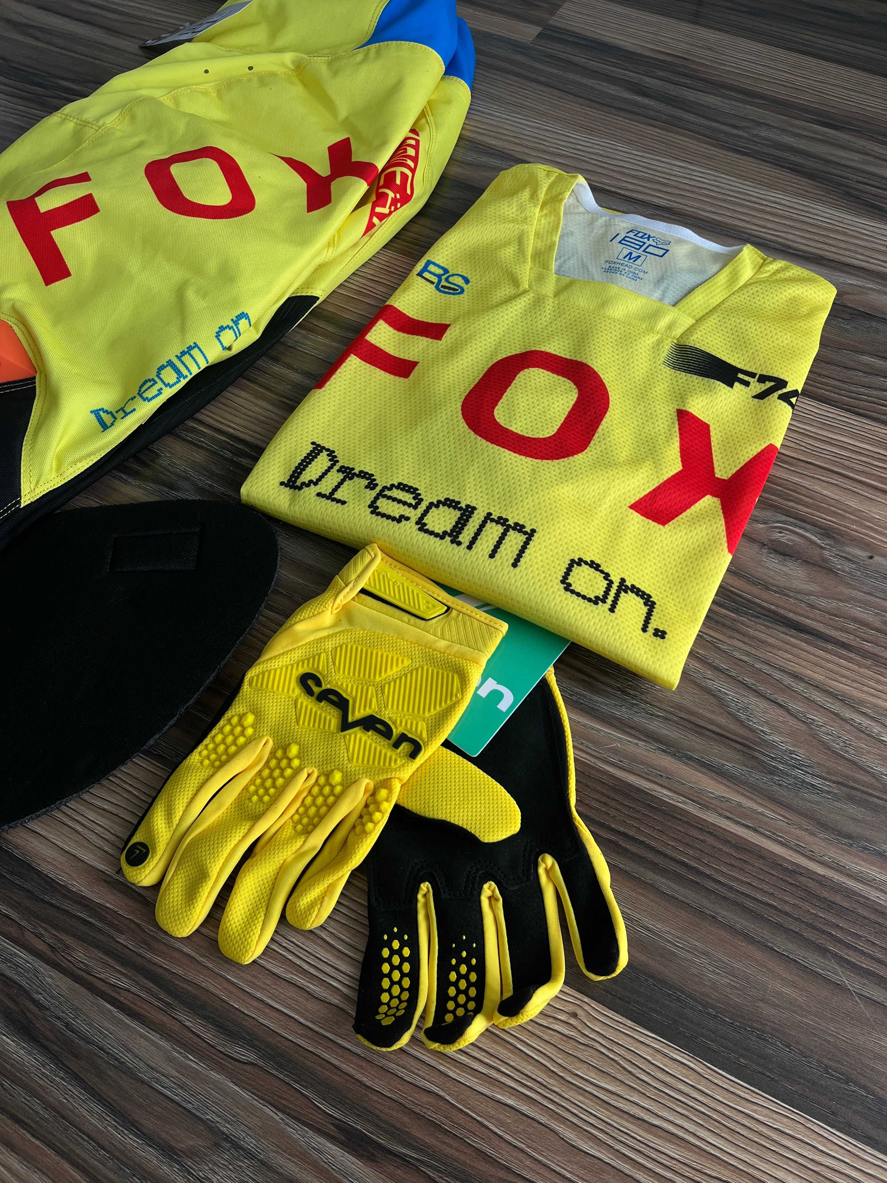 Strój FOX MX 180 (RACE SPEC PALE YELLOW)(cross,quad,enduro,mtb,dh)