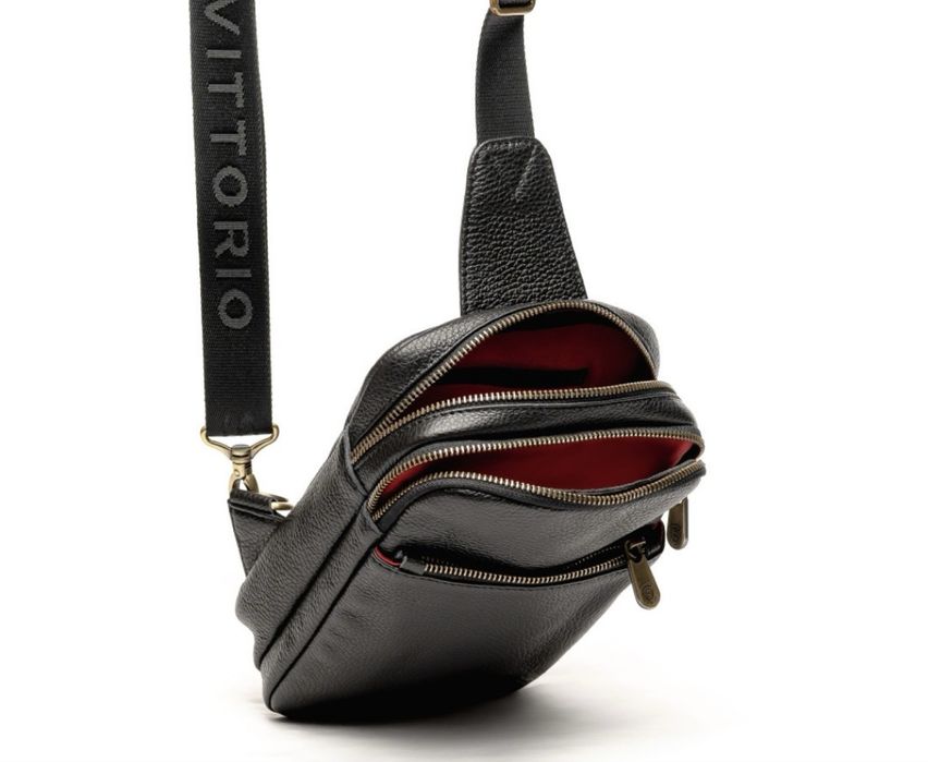 Сумка через плече шкіряна VS