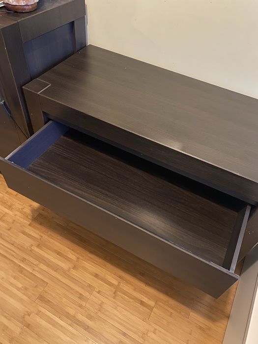 Komoda Black Red White drewniana