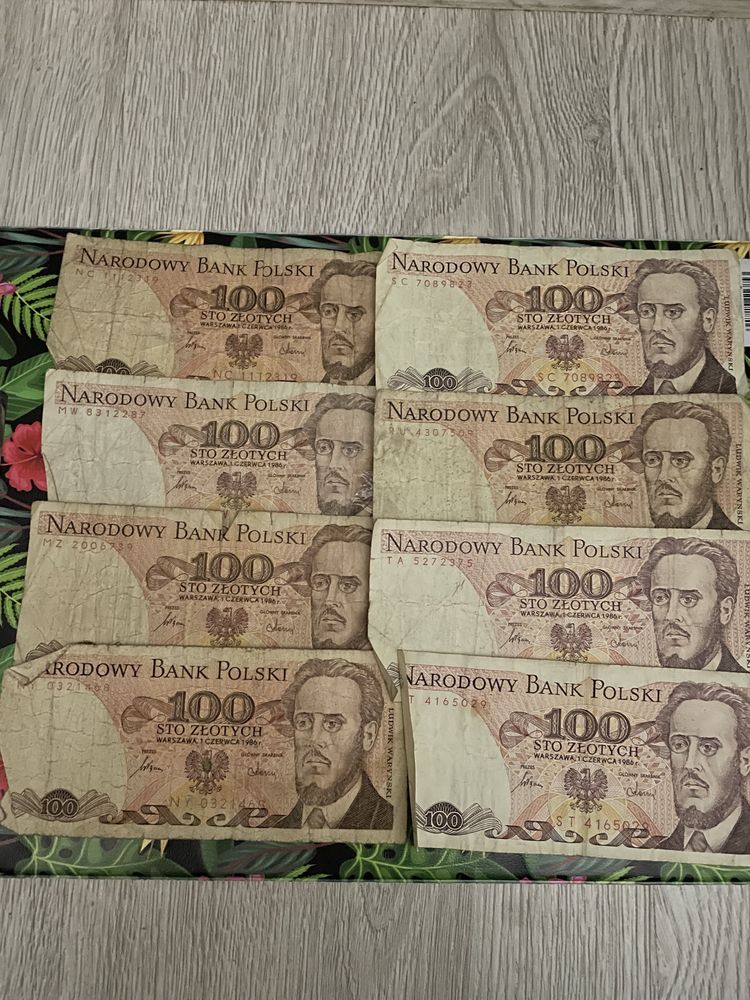 Banknoty 1986r 100 zł