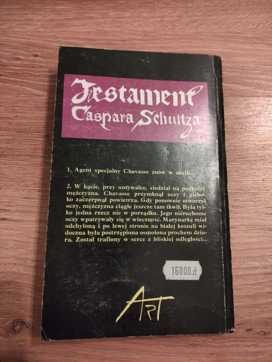 Testament Caspara Schultza Jack Higgins