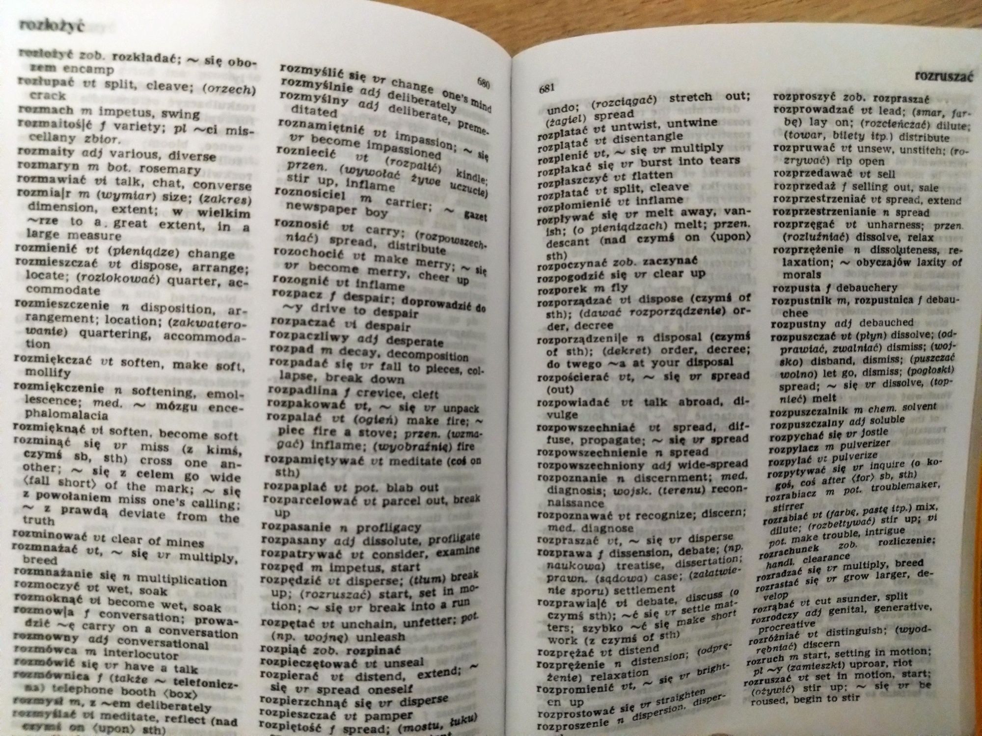 Słownik kieszonkowy English-Polish, Polish-English