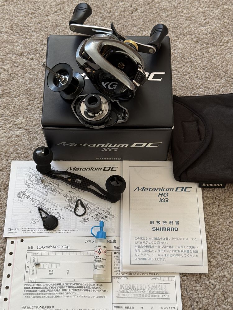 Shimano 15 Metanium DC XG 8.5 Кастингова риболовна котушка.  Japan
