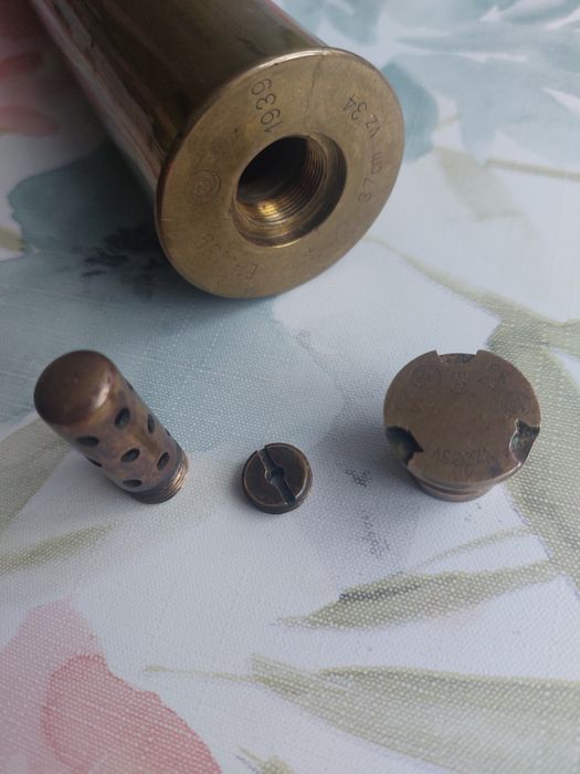 Czeska łuska 3,7cm v2 34 z 1939r. do działka 37mm