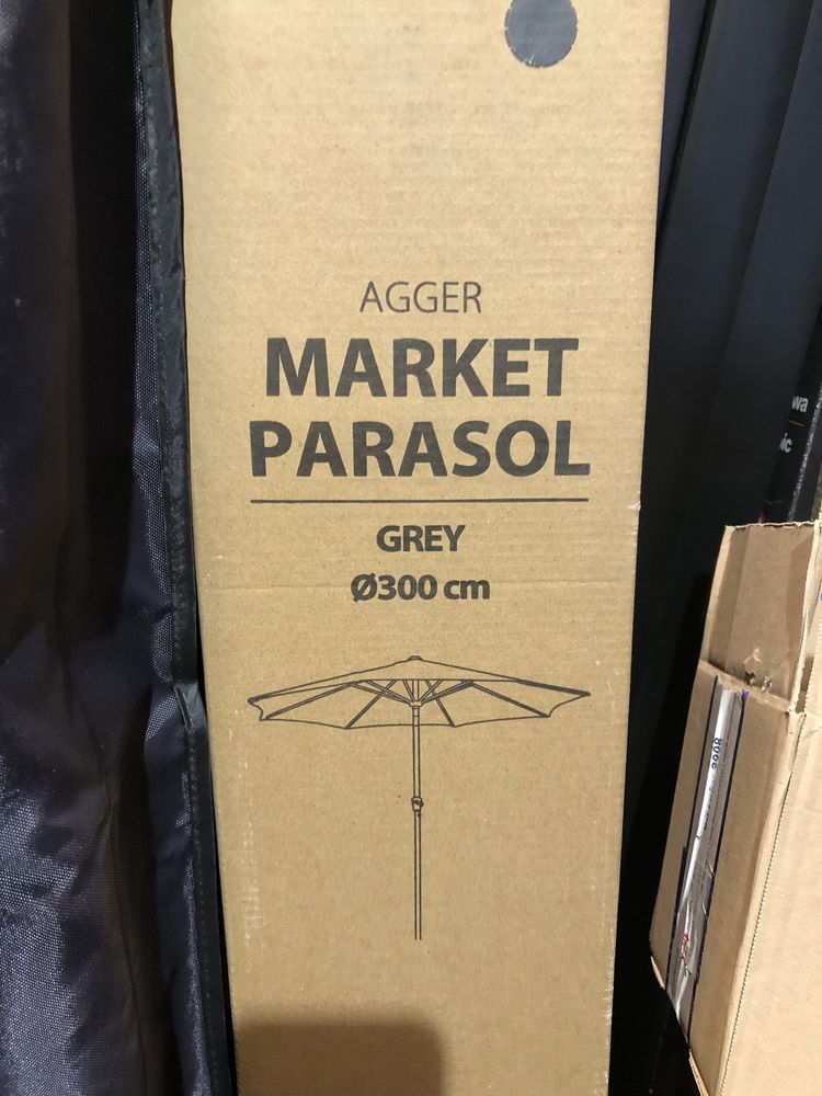 Parasol 3m ciemny szary