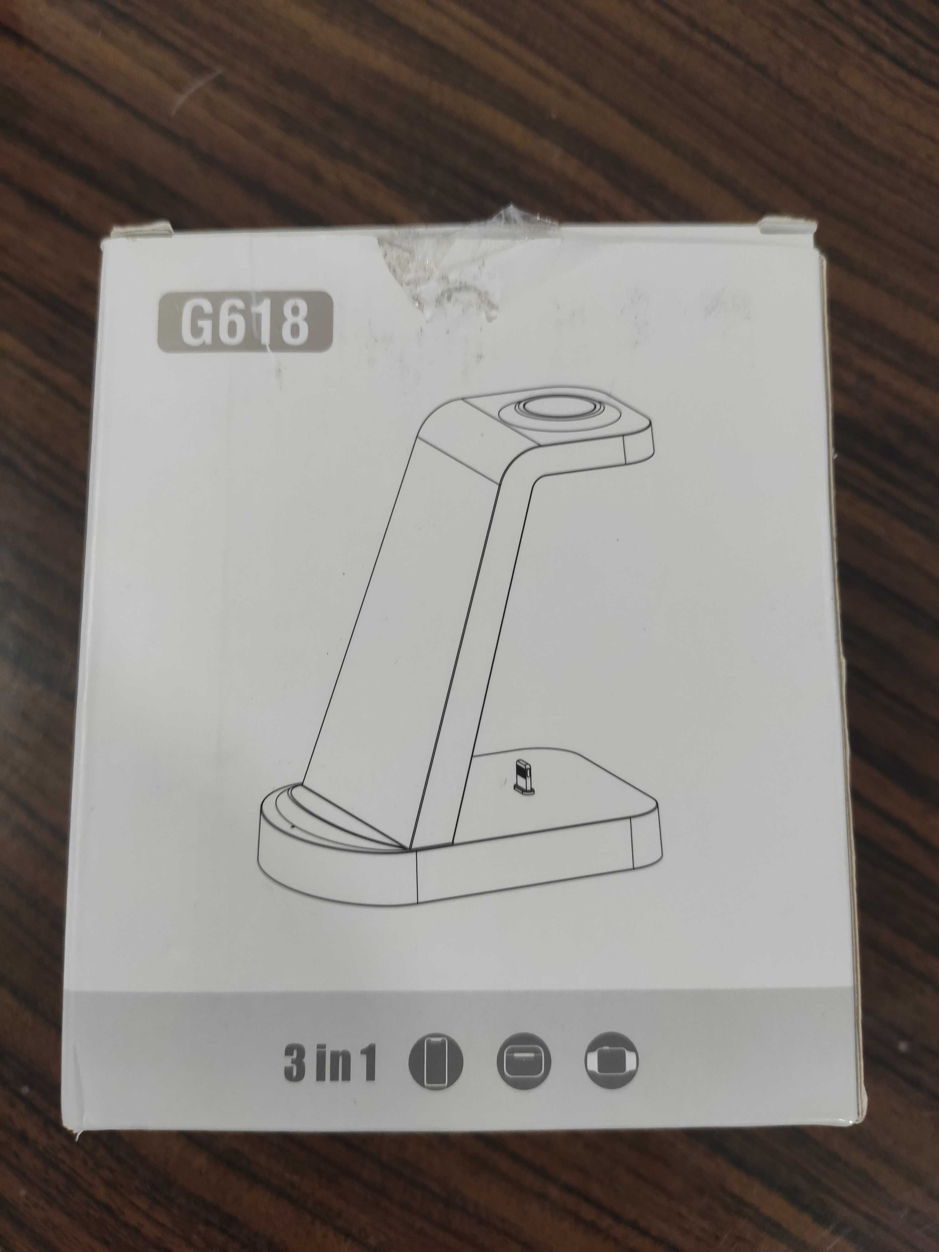 Ładowarka indukcyjna stacja 3 w 1 G618 apple samsung