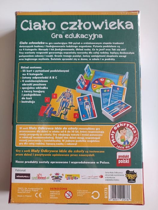 Ciało człowieka Nowa gra edukacyjna 7+