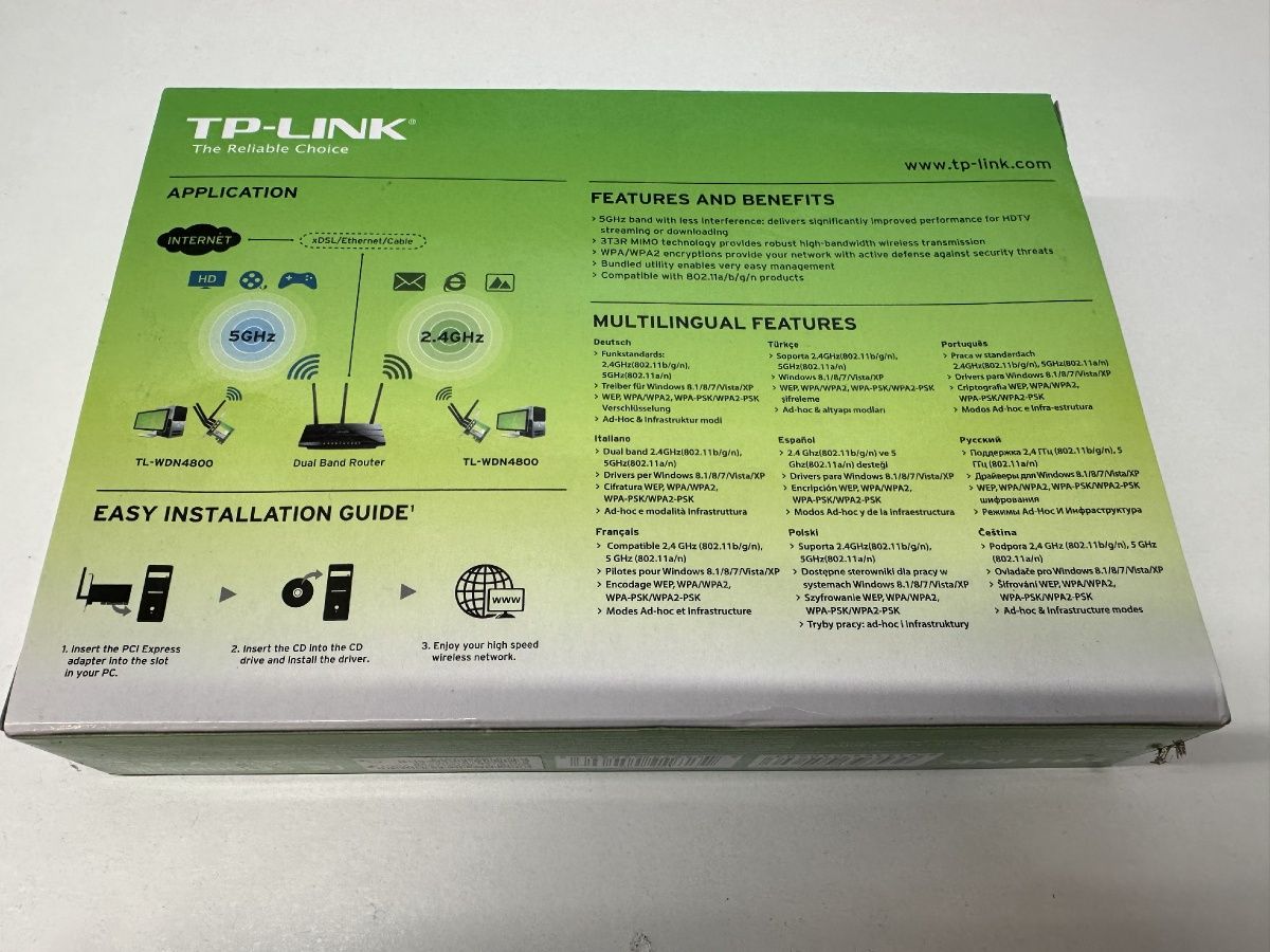 TP LINK N900 Wireles dual adapter 2.4GHZ.5GHZ.