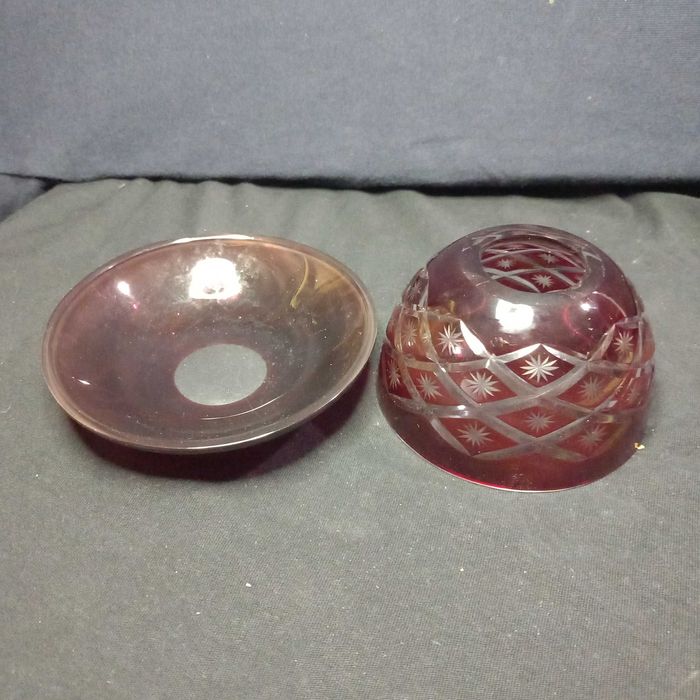 Luminária em cristal facetado