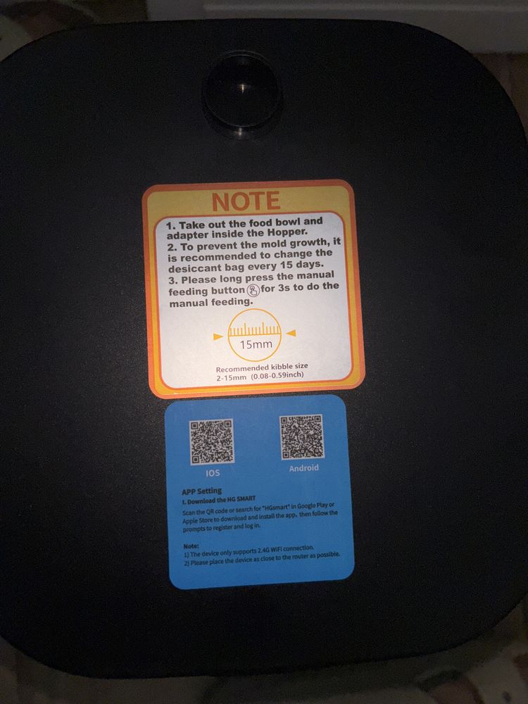 HoneyGuaridan Automatyczny podajnik do jedzenia dla zwierząt