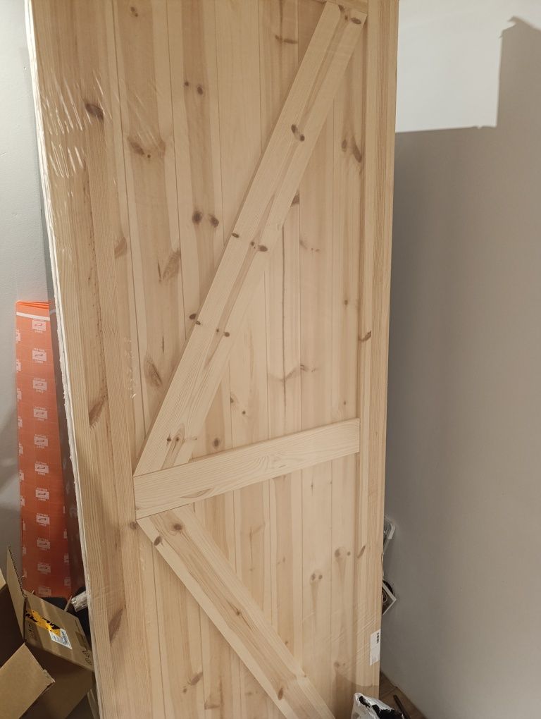 Drzwi surowe loft przesuwne nowe