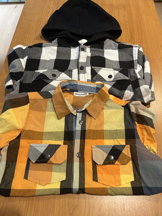 Koszule w kratkę rozmiar 122 Coccodrillo