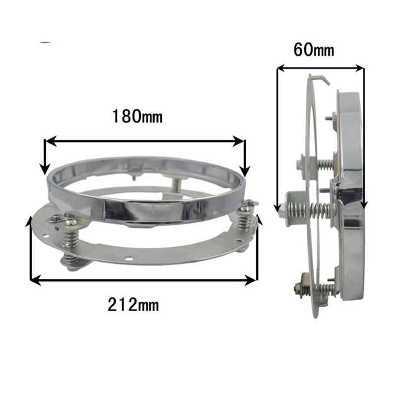 Espaçador faróis LED 7 pol jeep moto carro