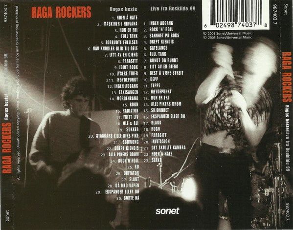 Raga Rockers - Raga's Beste/Raga Live Fra Roskilde'99 CDx2(Rock&Roll)