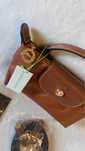 Longchamp novo com etiqueta castanho